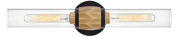 Hinkley lighting klasszikus fali lámpa ellison fekete sárgaréz átlátszó elshk-ellison2-bk-hb IP44