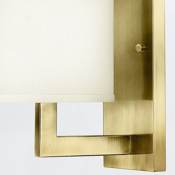 Hinkley lighting klasszikus fali lámpa hampton fehér sárgaréz elshk-hampton1-bb