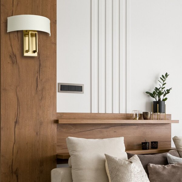 Hinkley lighting klasszikus fali lámpa hampton fehér sárgaréz elshk-hampton2-bb
