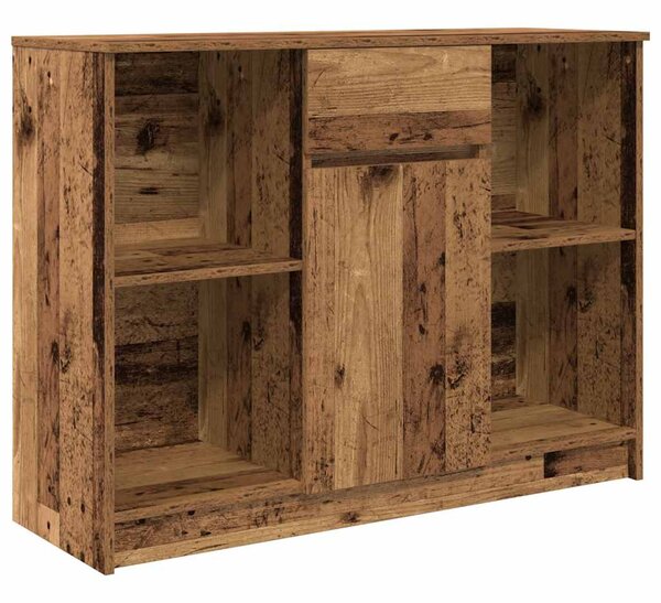 Antik fa szerelt fa tálalószekrény fiókos 101x35x76 cm