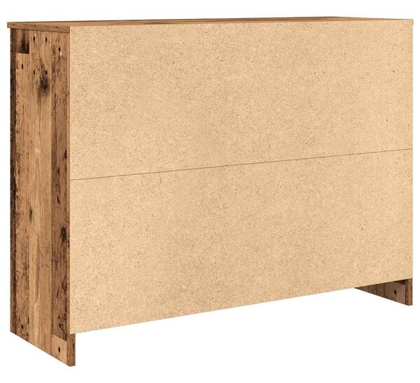 Antik fa szerelt fa tálalószekrény fiókos 101x35x76 cm