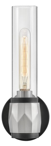Hinkley lighting klasszikus fali lámpa ellison fekete nikkel átlátszó elshk-ellison1-bk-bn IP44