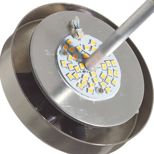Fabas Luce Simi dimmelhető asztali lámpa érintő.funkcióval,, Fehér / opál, Nappali / Étkező, fém, Modern