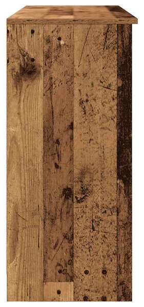 Antik fa szerelt fa tálalószekrény fiókos 101x35x76 cm