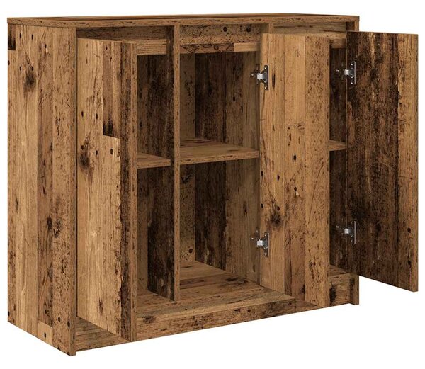 Antik fa szerelt fa tálalószekrény 85x34x76 cm