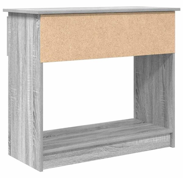 Szürke sonoma színű konzolasztal fiókokkal 85,5x38,5x74,5 cm