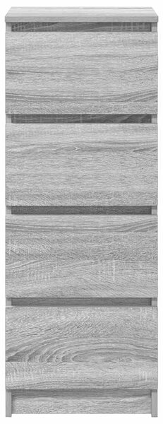 Szürke sonoma színű szerelt fa tálalószekrény 37,5x35x99 cm
