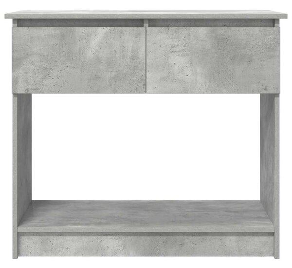Betonszürke konzolasztal fiókokkal 85,5x38,5x74,5 cm