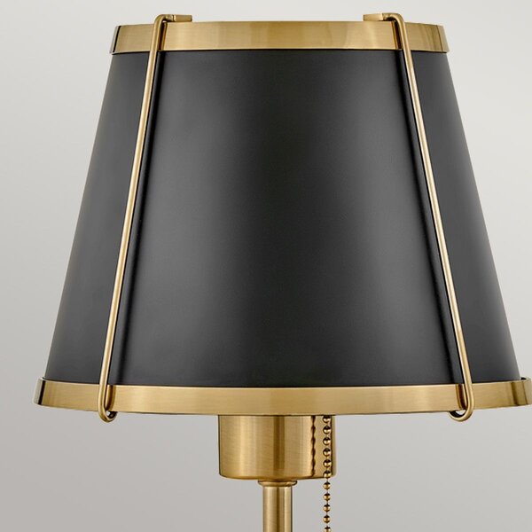Hinkley lighting klasszikus fali lámpa clarke fekete sárgaréz elshk-clarke1-br-bk
