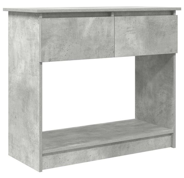 Betonszürke konzolasztal fiókokkal 85,5x38,5x74,5 cm