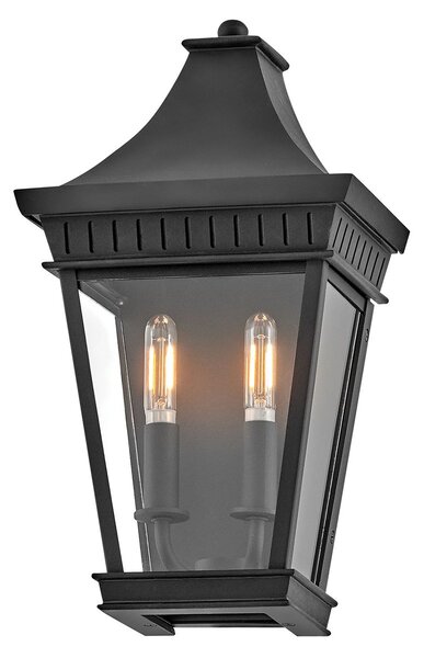 Hinkley lighting klasszikus kültéri fali lámpa chapel hill fekete átlátszó elshk-chapel-hill7mb IP44