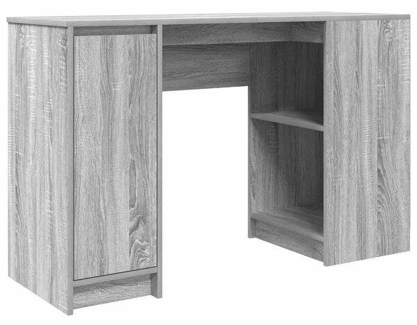 Szürke sonoma színű szerelt fa íróasztal 120x42x76 cm