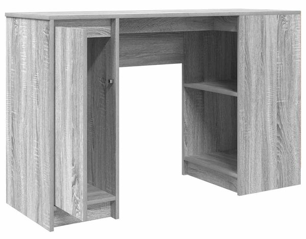 Szürke sonoma színű szerelt fa íróasztal 120x42x76 cm