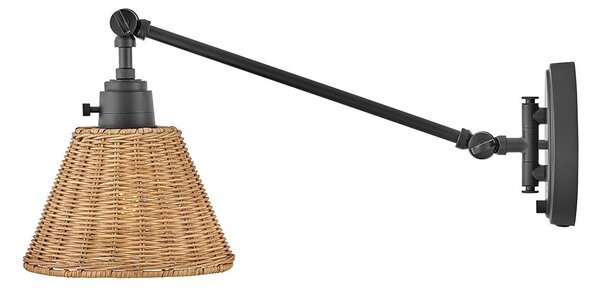 Hinkley lighting klasszikus boho fali lámpa arti fekete faipari elshk-arti-1w-bk-nr