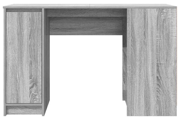 Szürke sonoma színű szerelt fa íróasztal 120x42x76 cm