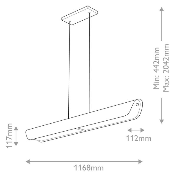 Hinkley lighting modern függeszték arco sárgaréz elshk-arcoledlp117hb