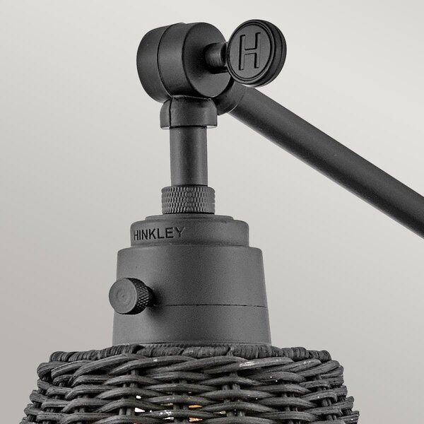 Hinkley lighting boho fali lámpa arti fekete elshk-arti-1w-bk-br