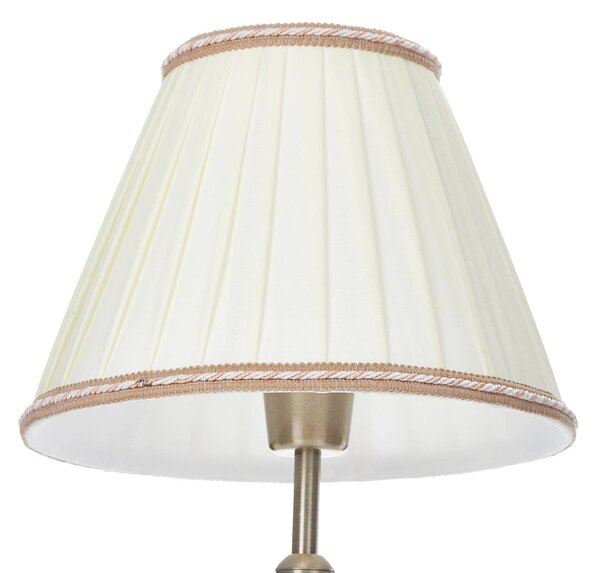 ORION Rosella asztali lámpa 40 cm magas, Bronz / antik sárgaréz, Nappali / Étkező, fém, Antik