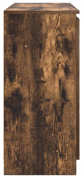 Füstölt tölgy szerelt fa tálalószekrény fiókos 100,5x35x76 cm