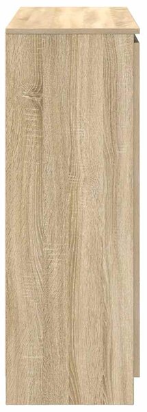 Sonoma tölgy szerelt fa tálalószekrény fiókos 100,5x35x98,5 cm