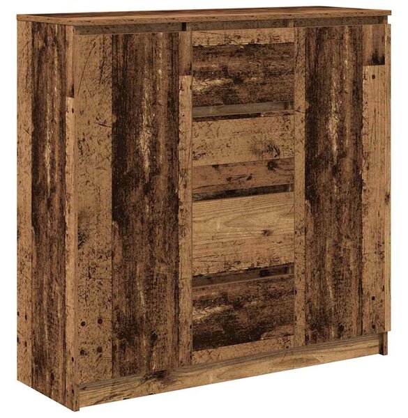 Antik fa szerelt fa tálalószekrény fiókos 100,5x35x98,5 cm