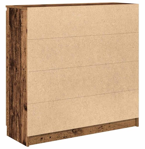 Antik fa szerelt fa tálalószekrény fiókos 100,5x35x98,5 cm