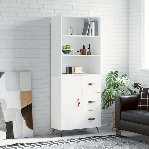 VidaXL fehér szerelt fa magasszekrény 69,5 x 34 x 180 cm