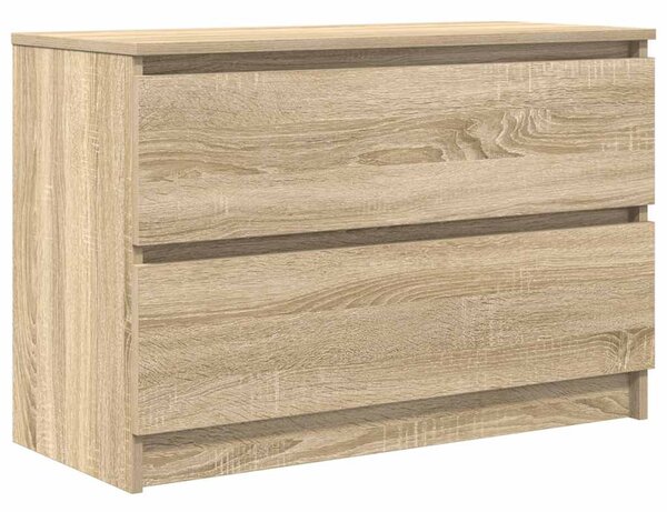 Sonoma tölgy színű szerelt fa TV-szekrény 80x35x54 cm