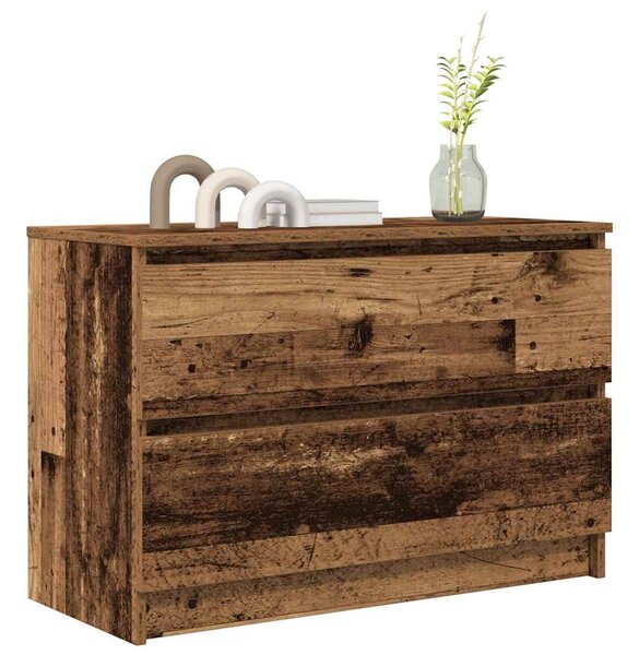 Antik hatású szerelt fa TV-szekrény 80x35x54 cm