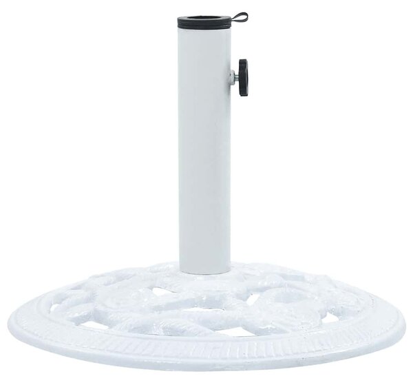 Fehér öntöttvas napernyőtalp 9 kg 40 cm