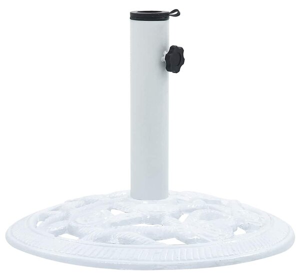 Fehér öntöttvas napernyőtalp 9 kg 40 cm