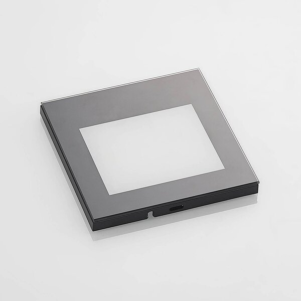 Arcchio LED fali süllyesztett lámpa Zamo, fekete, 11 cm, IP65, dimmelhető, Fekete, Folyosó, Alumínium, Modern