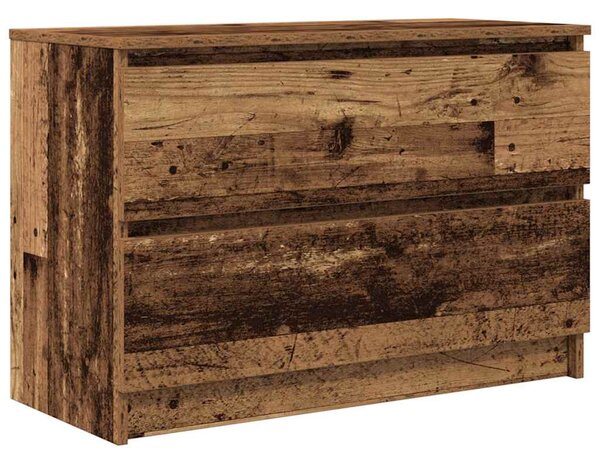Antik hatású szerelt fa TV-szekrény 80x35x54 cm