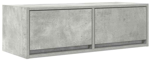 2 db betonszürke szerelt fa TV-szekrény 80x31x25,5 cm