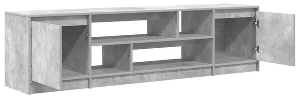 Betonszürke szerelt fa TV-szekrény 188,5x41x50 cm