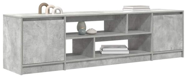Betonszürke szerelt fa TV-szekrény 188,5x41x50 cm