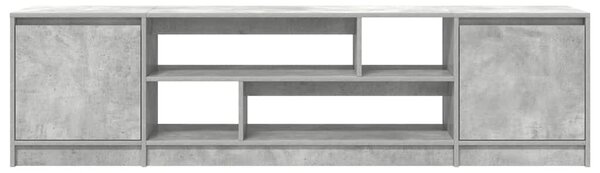 Betonszürke szerelt fa TV-szekrény 188,5x41x50 cm