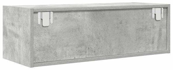 2 db betonszürke szerelt fa TV-szekrény 80x31x25,5 cm