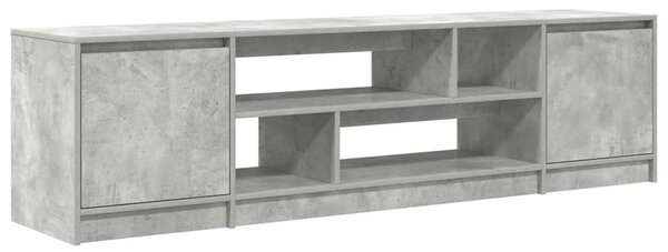 Betonszürke szerelt fa TV-szekrény 188,5x41x50 cm
