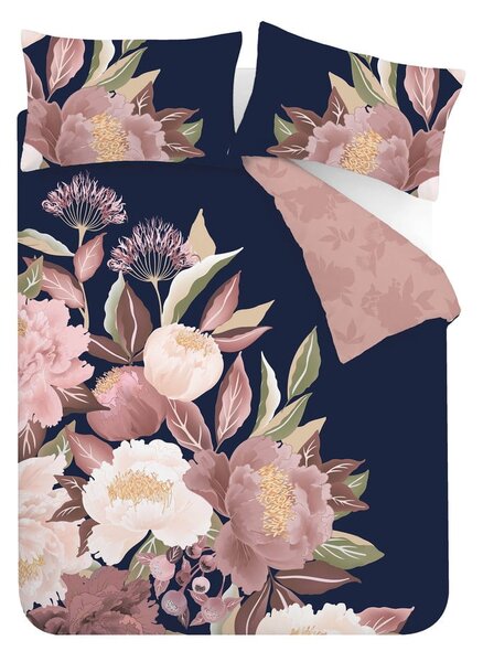 Kék és rózsaszín ágynemű 200x135 cm Opulent Floral - Catherine Lansfield