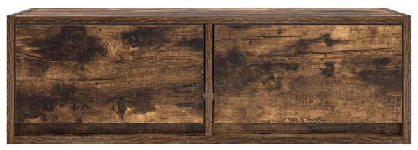2 db füstös tölgy színű szerelt fa TV-szekrény 80x31x25,5 cm