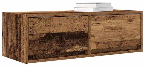 Antik fa színű szerelt fa TV-szekrény 80x31x25,5 cm