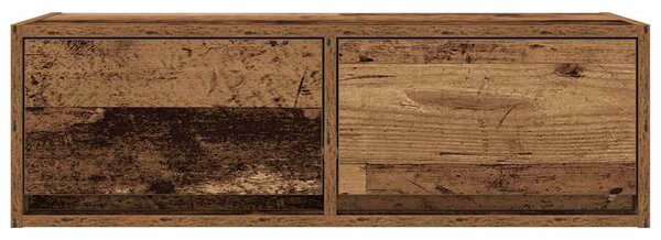Antik fa színű szerelt fa TV-szekrény 80x31x25,5 cm