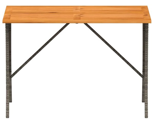 3 részes szürke polyrattan kerti ülőgarnitúra párnákkal