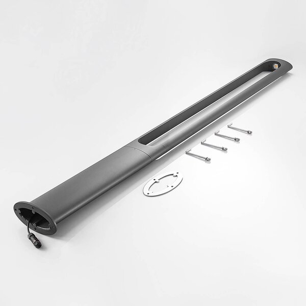 Lucande Dovino LED árbóc lámpa, 200 cm, Fekete, Alumínium, Modern