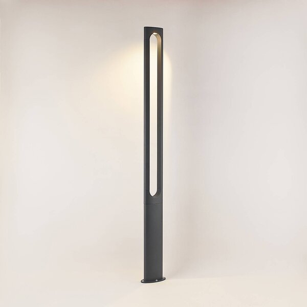 Lucande Dovino LED árbóc lámpa, 200 cm, Fekete, Alumínium, Modern