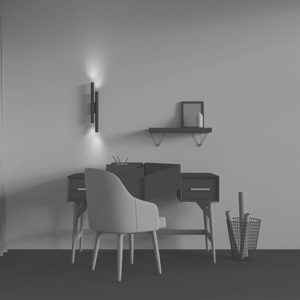 Maytoni modern fali lámpa calipso fekete myc082wl-24w2.7k-b
