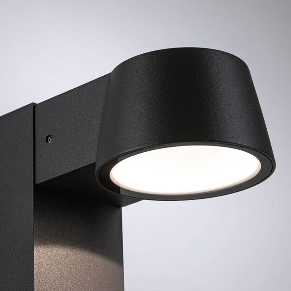 Paulmann Capea LED lábazati lámpa, Fekete, Alumínium, Modern