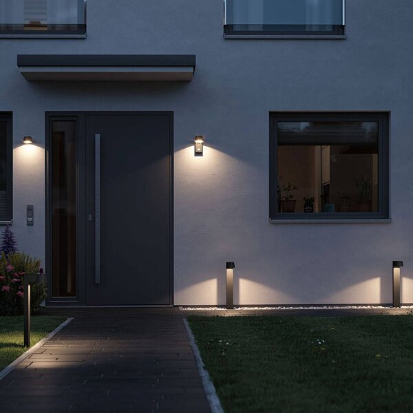 Paulmann Capea LED lábazati lámpa, Fekete, Alumínium, Modern
