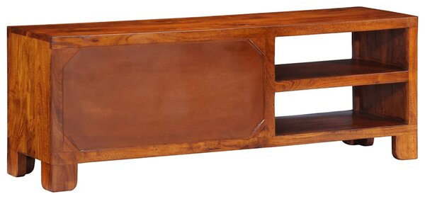 Tömör akácfa többszínű TV-szekrény 110x30x40